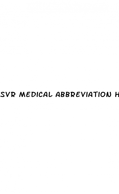 Svr Medical Abbreviation Hypertension - ECPTOTE Website